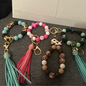 Beaded Keychain Bracelet Bundle